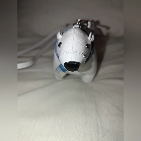 Kate Spade | Artic Friends White Leather Polar Bear Crossbody Handbag Purse NWT - Picture 3 of 9